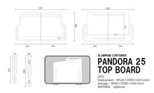画像をギャラリービューアに読み込む, ALUMINUM CONTAINER TOP BOARD (25L / 46L) - VENTLAX