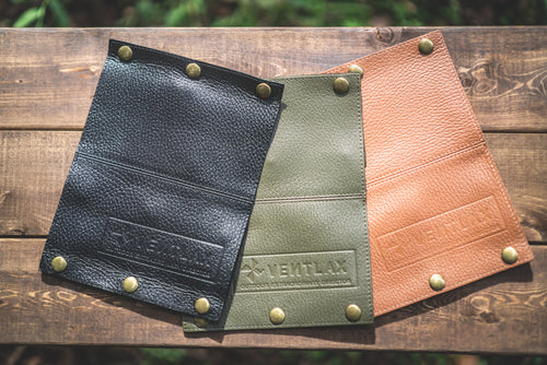 LEATHER CB CANS COVER - VENTLAX