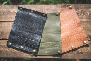 LEATHER CB CANS COVER - VENTLAX