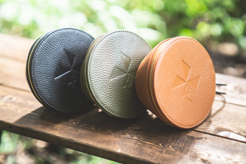 LEATHER SIERRA CUP CASE - VENTLAX