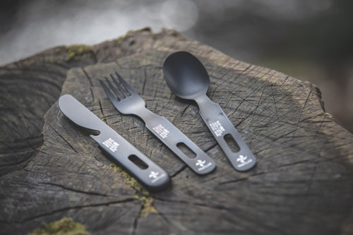 BLACK CUTLERY SET - VENTLAX
